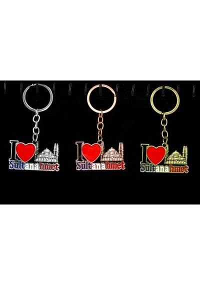 Metal Sultanahmet Anahtarlık I Love Sultanahmet 00594318