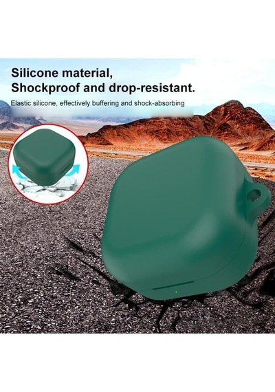 Galaxy Buds4 Pro/buds 4 İçin Kulaklık Kılıfı Darbelere Ve Çizilmeye Karşı Kasa Koruyucu Buds4 Kılıfı Tam Koruma Sağlayan Kalın Yapılı Taşıma Askılı Buds 4 Pro Koruma Yeşil