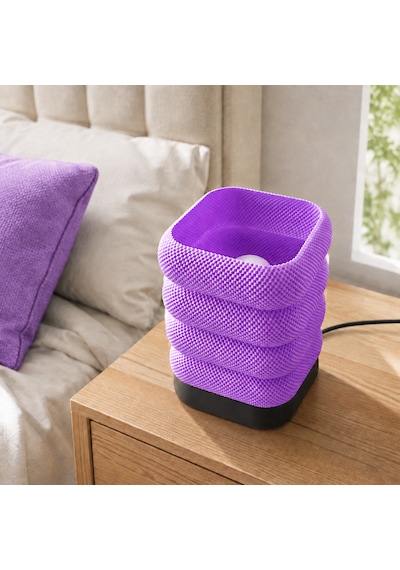 Soft Glow Masa Lambası - Fiş Bağlantılı Mor