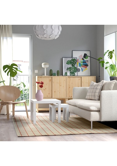 Ikea Rıdstıg Halı 170 X 240 Cm Bej - Kırmızı