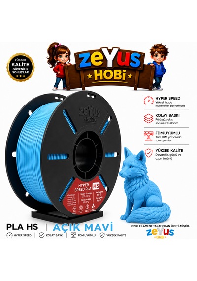 Generic Pla Hs Hyper Speed Filament Açık Mavi 1.75 Mm 1000 Gr