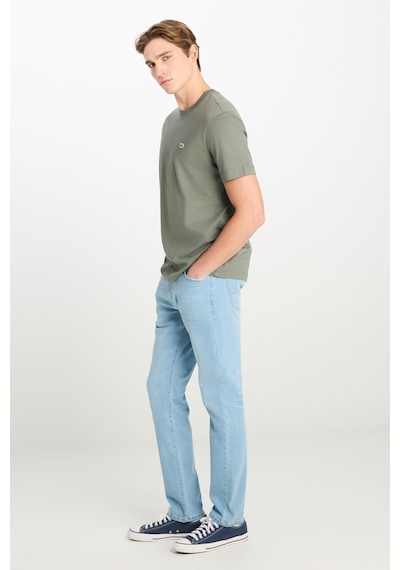 Regular Fit Normal Kesim Bisiklet Yaka Pamuklu Haki Tişört Khakı