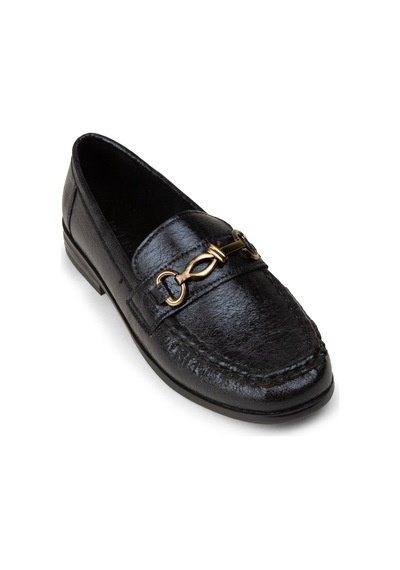 Deery Kadın Siyah Toka Detaylı Loafer - K0013zsyhc01