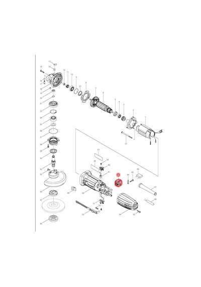 Makita GA4530 Şalter Tetik Switch Ürün Kodu 651947-7