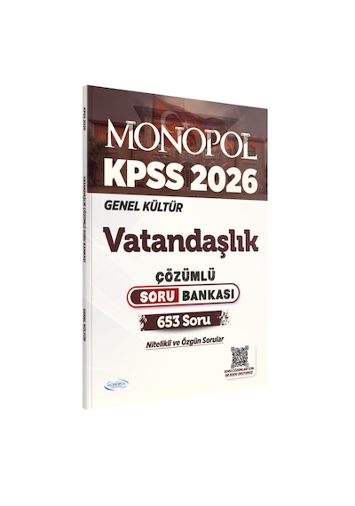 2026 Kpss Vatandaşlık Çözümlü Soru Bankası Monopol Yayınları