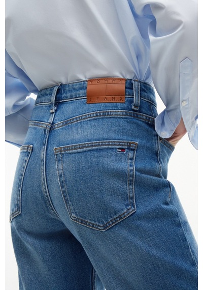 Tommy Hilfiger Layla Yüksek Bel Düz Kesim Kadın Mavi Jean Bj0133-16110
