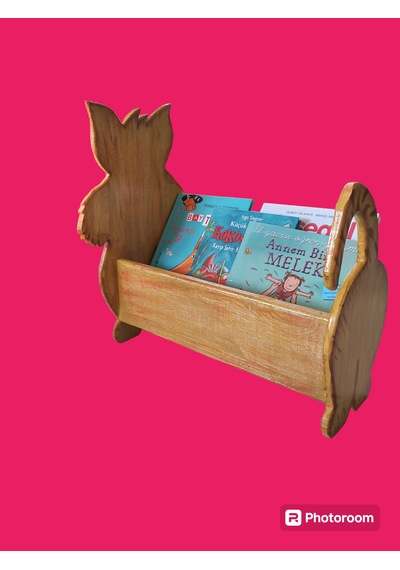 İzwoodcraft Sevi Mli Kedim Çocuk Ve Bebek Odası Kitaplık Ve Oyuncak Sepeti Sarı