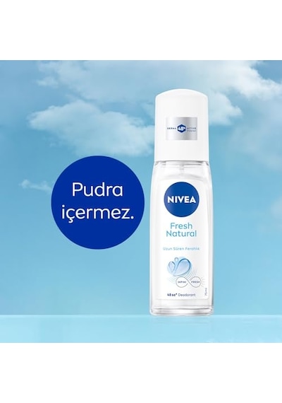 Nıvea Kadın Pump Sprey Deodorant Fresh Natural 48 Saat Koruma 75 Ml