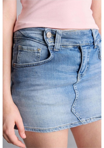 Defacto Mini Jean Şort Etek I4913ax26hsnm39 Mavi-nm39