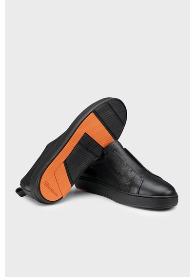 Santoni Deri Sneaker Ayakkabı Erkek Ayakkabı Mbcd22211neatckan01 Siyah