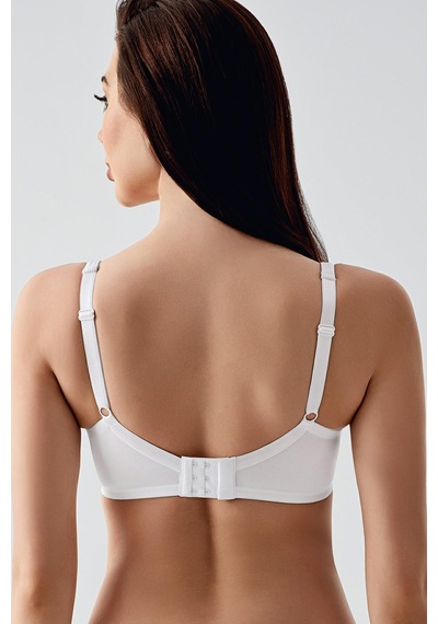 New Bra Kadın D Kap Dantelli Toparlayıcı Sütyen Beyaz 6000 Beyaz