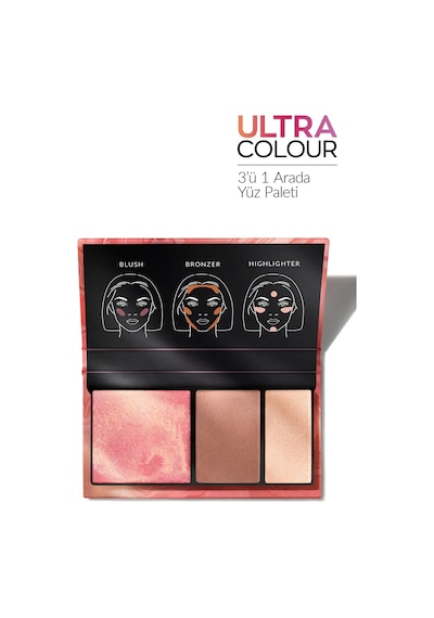 Ultra Colour 3'ü 1 Arada Yüz Paleti Sun Kissed 0