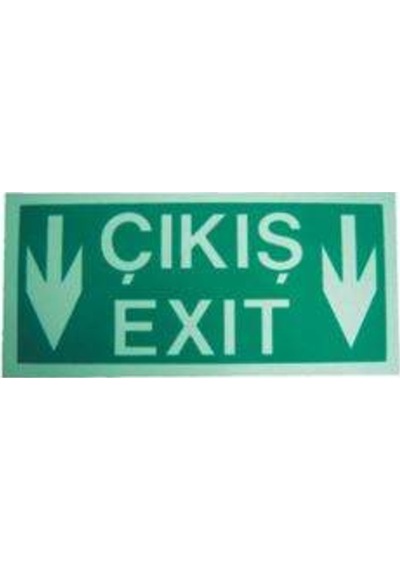 Fotolümenli Acil Çıkış Aşağı Ok