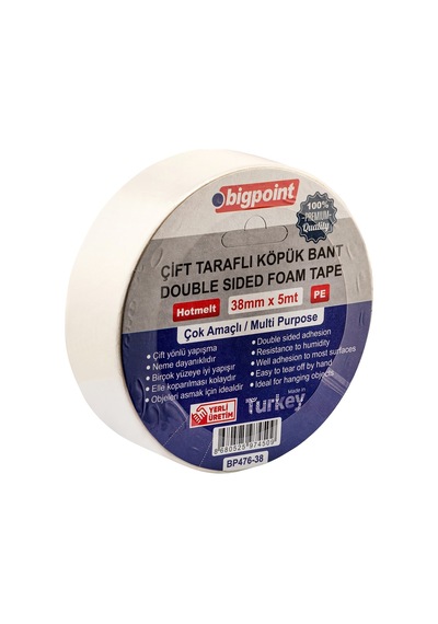 Bigpoint Çift Taraflı Köpük Bant 38mmx5m