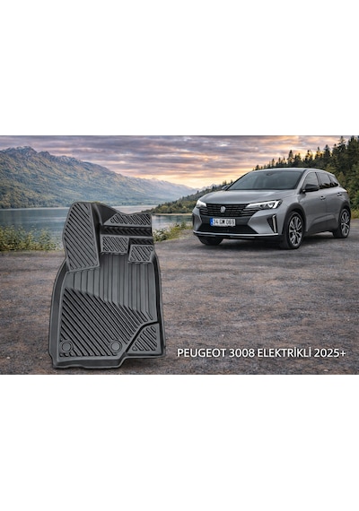 Peugeot 3008 Elektrikli 2025+ İle Uyumlu 3d Oto Paspas Premium