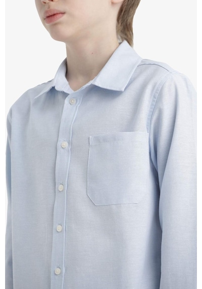 Defacto Erkek Çocuk Okula Dönüş Regular Fit Polo Yaka Oxford Uzun Kollu Gömlek F3268a825aube793 Mavi Defacto Erkek Çocuk Okula Dönüş Regular Fit Polo Yaka Oxford Uzun Kollu Gömlek F3268a825aube793 Mavi