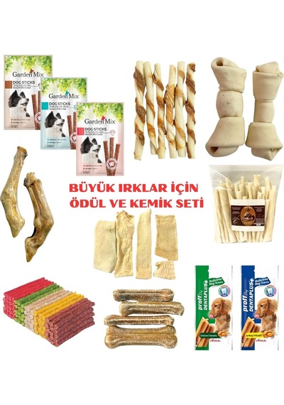 Büyük Irk Köpekler Premıum İçin Ödül Ve Kemik Seti