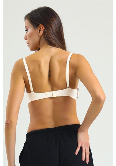 Magic Form Basic Düz Dekolte Push Up Destekli Sütyenn - 2169 Ekru - 512787306 Ekru