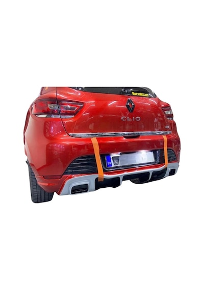Renault Clio 4 Rs Egzoz Görünümlü Difüzör Plastik Boyasız