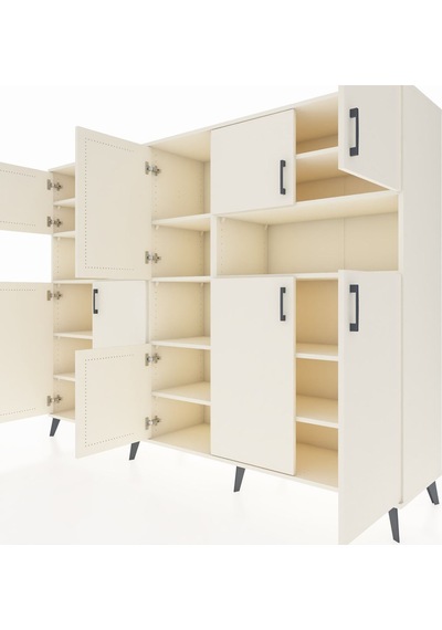 Hyperion Dolap 14 Raflı 10 Kapaklı 220x44x163 Aytaşı-aytaşı Aytaşı-aytaşı