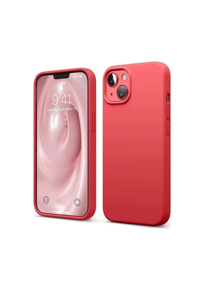 Newface Apple İphone 14 Kılıf First Silikon - Kırmızı