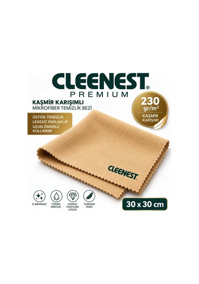 230 G/m² Premium Mikrofiber, 30x30 Cm Ekran Temizleme Bezi