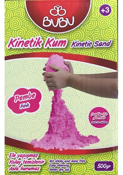 Bu-bu Kinetik Kum Pembe 500 G Ku0005