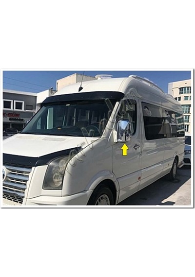 Woc Chrome Vw Crafter Krom Ayna Kapağı 2006-2017 2 Parça Abs Krom