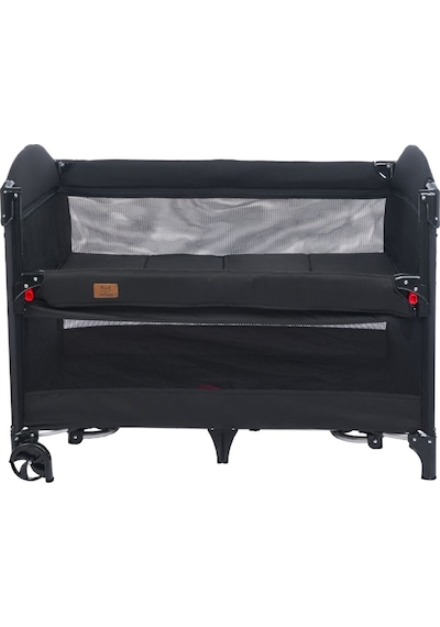 Mamma Ultimate Anne Yanı Organizerli Dönenceli Park Yatak Beşik 70 X 110 Cm. Siyah