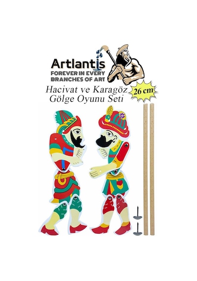 Hacivat Ve Karagöz Gölge Oyun Seti 26 Cm 1 Paket Karagöz Hacıvat Kukla Oyunu Oyun Seti Okul Sınıf