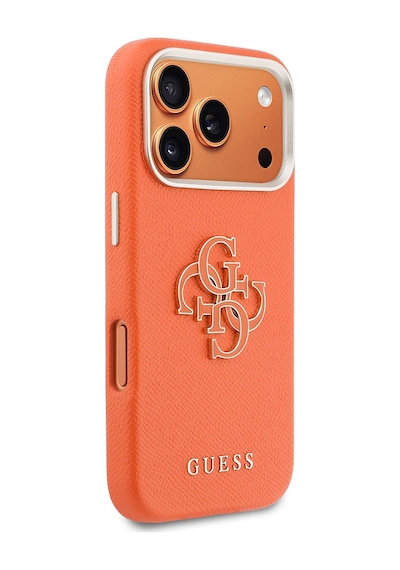 Apple Uyumlu iPhone 17 Pro Max Kılıf Guess Lisanslı 4g Büyük Metal Kamera Çerçeveli Pu Deri Resin Kapak Turuncu Apple Uyumlu iPhone 17 Pro Max Kılıf Guess Lisanslı 4g Büyük Metal Kamera Çerçeveli Pu Deri Resin Kapak Turuncu