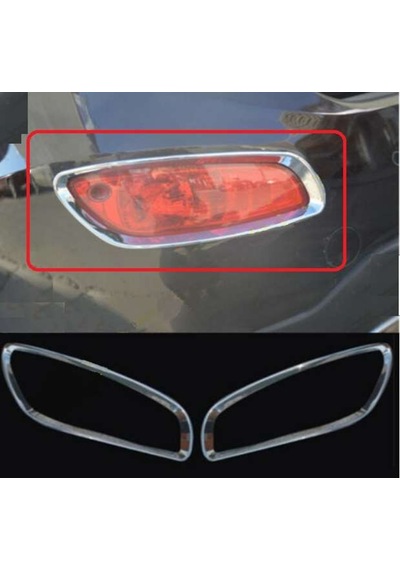 Hyundai Santa Uyumlu Fe 2006 2012 Arka Reflektör Çerçevesi Krom