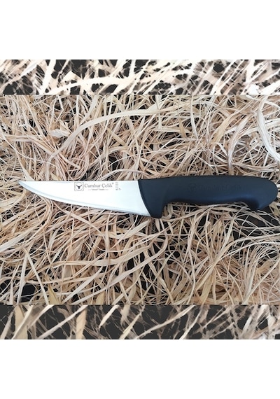Sürmene Cumhur Çelik 61110 Sivri Kasap Bıçağı, 13 Cm, Kaymaz Sap