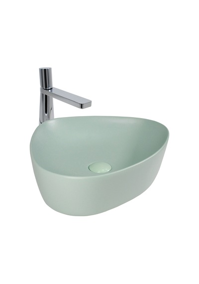Paluci Doğa Multi Matt Light Green Çanak Lavabo Sırlı