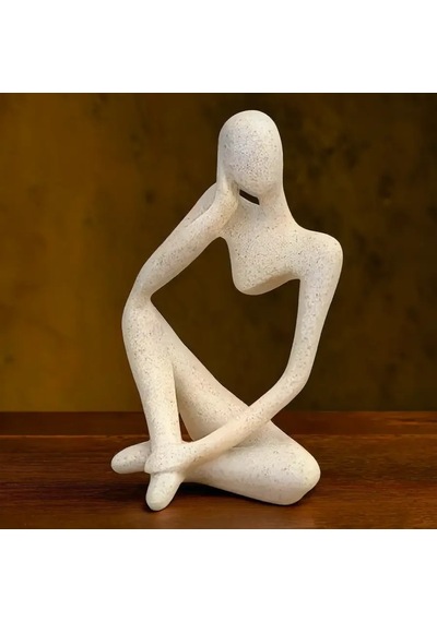 Düşünen Adam Modern Ve Klasik Dekorlara Uyumlu Dekoratif Obje Figür 15 Cm