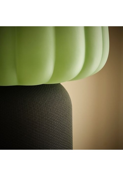 Ikea Kulglass Bluetooth Hoparlörlü Lamba, Koyu Yeşil, 38 Cm