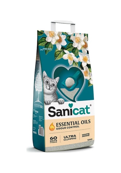 Essential Oils Yasemin Kokulu Tozsuz Topaklanan Kedi Kumu 10kg