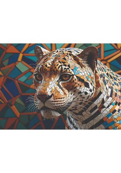 Nova Puzzle 1000 Parçalı Mozaik Jaguarın Derin Bakışı Puzzle - 41207