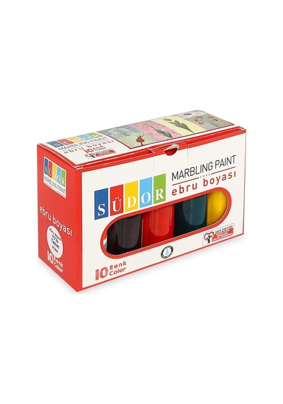 Ebru Boyası 10 Renk X 25 Ml. Damlalıklı Şişe Sd890