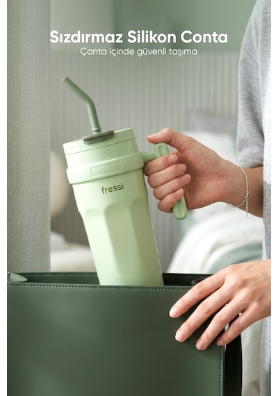 Fressi Calora Termos Paslanmaz Çelik 950 Ml Fr-t956 Yeşil