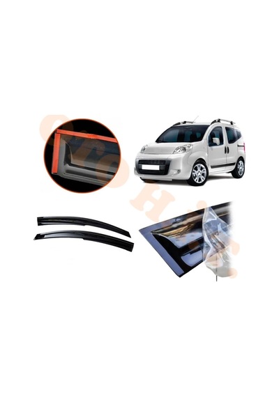 Peugeot Bipper Cam Rüzgarlığı Parlak Siyah Tam Uyumlu