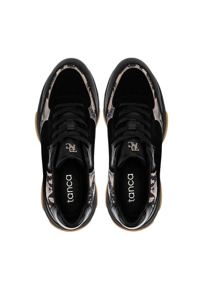 Tamer Tanca Kadın Hakiki Deri Siyah Sneakers & Spor Ayakkabı 154 3382 Bn Ayk Sk25-26 Sıyah Siyah