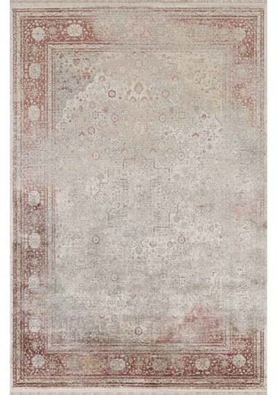 Atlas Halı Degrade Dg05a Viskon Akrilik Yumuşak Dokulu Vintage Desenli Üst Kalite Halı Çok Renkli