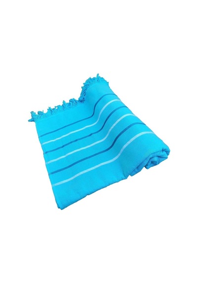 Peştemal Plaj Havlusu %100 Pamuklu 70x150 Cm Turkuaz Waves 11