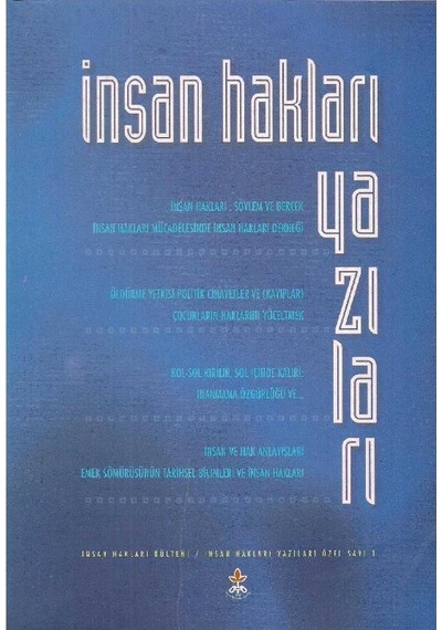 İnsan Hakları Yazıları - Özel Sayı Bir