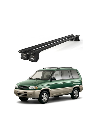 Trio-ı Mazda Mpv 1997-1999 Uyumlu Siyah Kilitli Ara Atkı 135cm Port Bagaj Tavan Barı