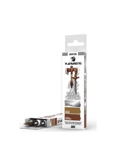 Ak Interactive M108, 3 Adet Alet Ve Silahlar Play Marker Seti Standart