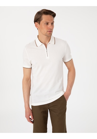 Pierre Cardin Erkek Ekru Tişört 50307516-vr019 Ekru