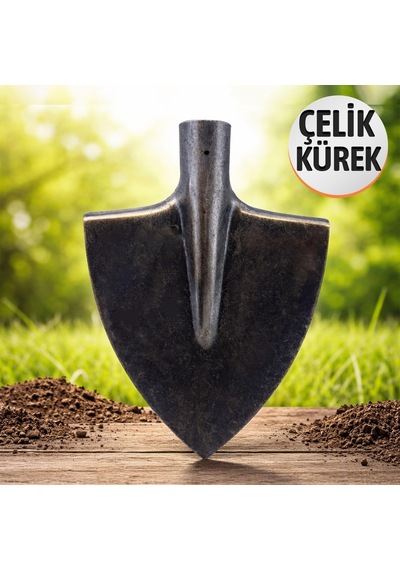 Sapsız Toprak Küreği Çelik Dayanıklı Bahçe Küreği Profesyonel Kazma Tarım İnşaat Bahçe Küreği