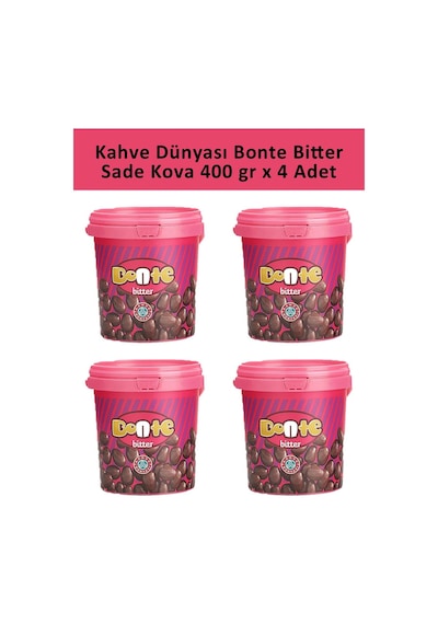 Kahve Dünyası Bonte Bitter Sade Kova 4 x 400 G